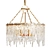 Elegant Ice Plate Chandelier 3D model small image 2