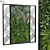 Lush Greens Vertical Plant Set 3D model small image 1