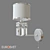 Title: Zaffiro Chrome Wall Lamp by Eurosvet 3D model small image 1