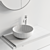 Ceramica Cielo Multiplo: Wall-Mounted Vanity Set 3D model small image 5
