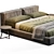 Modern Boca Lomo Bed: 3D Model 3D model small image 2