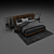 Modern Double Bed 3D model small image 1