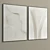 Plaster Duo Frame: Elegant Interior Decor 3D model small image 4