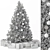 Frosty Holiday Delight - Cream and White Christmas Tree 3D model small image 5