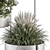 Modern Silver Box Indoor Plant Set 3D model small image 3