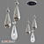 OM Pendant Lamp: Glass Shades, Chrome Finish (Eurosvet 50202/3) 3D model small image 1