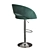 Mirella Chrome Bar Stool 3D model small image 2