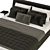 Italian Claire Bed - Elegant and Timeless Design 3D model small image 3