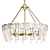 Frosted Spring Ice Chandelier 3D model small image 4