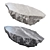 Elegant Stone Coffee Table 3D model small image 1