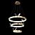 Glowing Butterfly LED Chandeliers 3D model small image 1