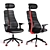 Ergonomic Gaming Chair by MATCHSPEL IKEA 3D model small image 1