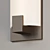 Minimalist Square Wall Sconce 3D model small image 3