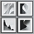 Abstract Frame Set: Modern Minimalist Designs 3D model small image 2