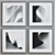 Abstract Frame Set: Modern Minimalist Designs 3D model small image 3