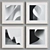 Abstract Frame Set: Modern Minimalist Designs 3D model small image 5