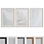 Modern Abstract Frame Set 3D model small image 1