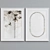 Modern Set of 2 Picture Frames with Abstract Branch Design 3D model small image 4