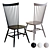 Crate & Barrel Marlow II Dining Chair - Elegant Wood Design 3D model small image 1