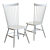 Crate & Barrel Marlow II Dining Chair - Elegant Wood Design 3D model small image 5