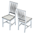 Stylish Village Wood Dining Chair 3D model small image 7