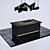 Black Modern Kitchen Island 3D model small image 1