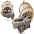 Ultimate Hanging Lounge Chair: The Epitome of Relaxation 3D model small image 2