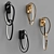 Gold Chain Link Sconce - Elegant Lighting Solution 3D model small image 2