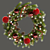 Festive Holiday Wreath with Toys & Pine Cones 3D model small image 3