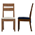 Elegant Basque Dining Chair 3D model small image 3