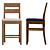 Crate & Barrel Basque Bar Stool: Solid Wood, Timeless Design 3D model small image 3