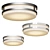 Vie LED Flushmount: Elegant and Stable Ceiling Light 3D model small image 1