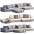 Elegant Hamilton Sofa by Minotti 3D model small image 4