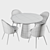 Elegance Defined: Eichholtz Cooper Dining Table 3D model small image 4