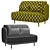 Modern NUMERAL Sofa 3D model small image 3