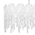 Elegant Ice Plates Chandelier 3D model small image 7