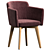 Elegant Wien Dining Chair 3D model small image 2