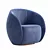 Title: Elegant DOT Armchair - Superior Comfort & Style 3D model small image 3