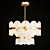 Elegant Chandelier with Marble Plates 3D model small image 3