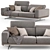 Modern Italian Style Sofa: Egoitaliano Gloria 3D model small image 2