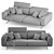 Modern Italian Style Sofa: Egoitaliano Gloria 3D model small image 5