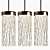 Triple Metal Pendant Lamp 3D model small image 2