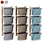 Norrgavel Bag Shelf Set: Scandinavian Storage Solution 3D model small image 1