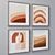 Minimalist Set: 4 Frame Colors | Wall Paintings 1648 3D model small image 2