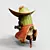 Western Cactus Miniature Toy 3D model small image 2