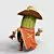 Western Cactus Miniature Toy 3D model small image 3