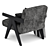 Eichholtz Greta Armchair: Stylish and Compact 3D model small image 2