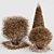Winter Wonderland: 4 Different Dwarf Yaupon Holly Bush Spherical Cones 3D model small image 3