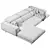 FENDA Millet Corner Sofa: Stylish & Spacious 3D model small image 5