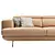 FENDA Millet 3-Seater Sofa: Stylish Comfort for Your Living Space 3D model small image 3
